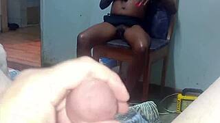 boss pounds his wife as maid watches vibrator play