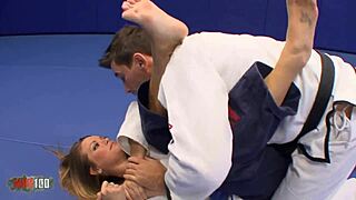 Blonde Bombshell Trades Foot Massage for Gagging Monster Cock Blowjob Worship