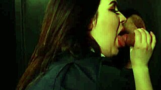 Nurse Sneaks to Gloryhole for Cum After Shift Wow!