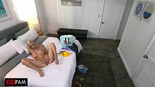 Kay lovely offers her body to keep things quiet