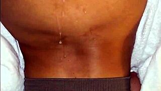 Latina milf esposa teases with upclose dripping wet pussy lips and tight play