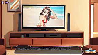 damn that curvy anime teen outfit on no fap island looks too sexy!