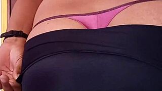 modeling my wife's sexy panties and lingerie