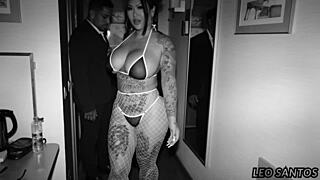 brazilian dude and buddy roughly bang beautiful asian's tight holes together