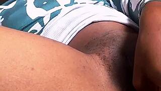 i always finger my swollen pussy lips on xmas squirting everywhere solo