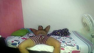 While my husband waits in the living room i spread wide for his friend's rough cock domination and creampie