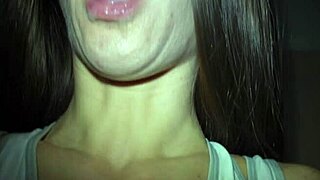 Hard anal pounding neighbor's tight ass then deepthroat blowjob exploding cum down her throat!