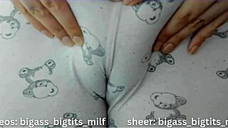 Bold Cameltoe Tease In Tight Pajama Pants Dripping With Juicy Pussy Lips