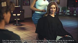 a wife plays game with stepmother