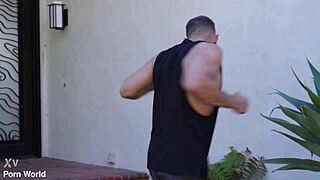 chanel camryn seduces boyfriend for dp threesome with trainer in gym