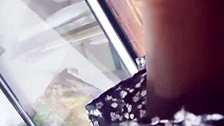 Steamy Upskirt Spy Shot In The Crowded Store Grabs Attention!