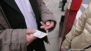 Old guy admires young Lenka's beauty