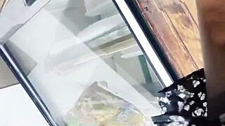 Steamy Upskirt Spy Shot In The Crowded Store Grabs Attention!