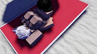 hey, did you catch this roblox slut riding cock on public beach?