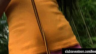 Tanned Teen Vivien Bell Spreads Shaved Pussy Lips Wide Masturbating Hard Outdoors In Sunlight