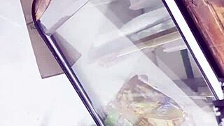 Steamy Upskirt Spy Shot In The Crowded Store Grabs Attention!