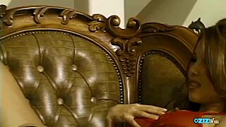 two wildly horny sluts lost in passionate lesbian dildo frenzy