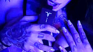 fetish brazilian tattooed woman huge natural tits tongue play