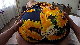 Curvy Latina Lapdance in New Dress