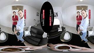 RealityLovers Public Survey Sparks Outdoor Threesome VR Action