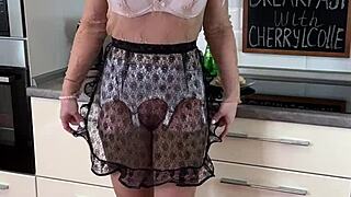 cherry's see-through breakfast tease