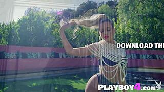 Big Tits Blonde Teen Allie Nicole Rips Clothes to Show Curvy Natural Body and Tits!