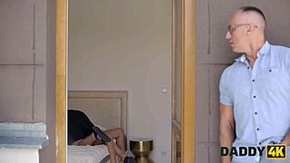 skinny young slut shows stepdad real deepthroat on shaved pussy