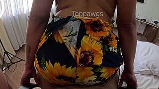 Curvy Latina Lapdance in New Dress