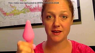 naughty candy heart buttplug anal insertion and play demo