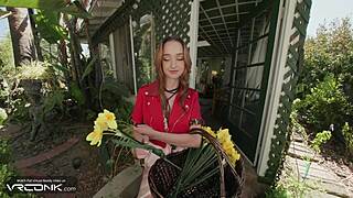 Aerith Gainsborough Rides Huge Cock in Final Fantasy Cosplay VR