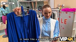 Vip4k. Secret Brunette Anal Pounding in Fitting Room