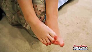 Kylie's sloppy rimjob tempts greedy cum swallow