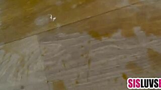 Young beauty tempted into erotic pov massage and taboo fucking