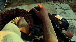 fallout babe rides dragonborn's huge cock cowgirl doggystyle