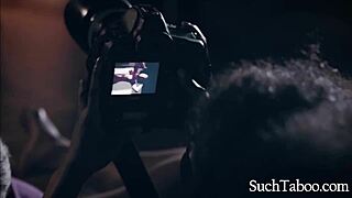 black model humiliates herself fingering wet pussy for white approval