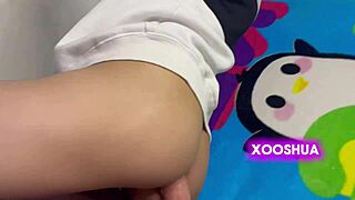 Boyfriend's secret gay ass pounding caught on video