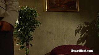 Lesbian Madame Dominates Slave to Wild Bed Orgasms!