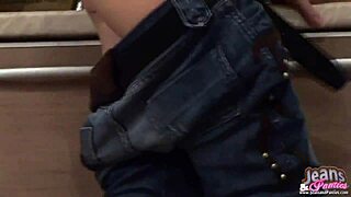 Tight Teen Alex Strips Skinny Jeans in Teasing Reveal