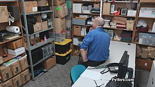 damn, that frizzy ebony teen sneaks a hidden blowjob on the patrolman's thick black cock