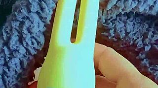 Tiny Latina Coed Shaved Pussy Quivers in First Vibrator Orgasm