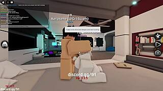 oh fuck yes i let that horny man pound and creampie me in roblox condo game
