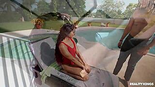 Hey, Wanna Join Me Sunbathing by the Pool with This Thick Cock?