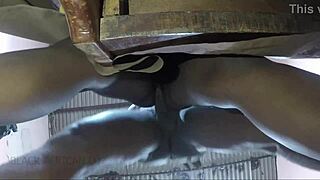 Watch roommate rip clothes for rough no-strings pussy pounding action