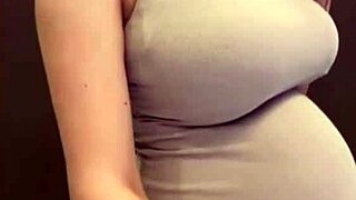 milf with milky tits sucks cock and spreads swollen pussy