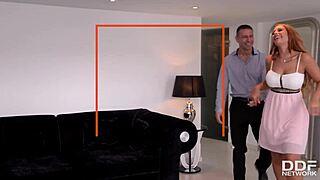 kyra hot's 36c tits milk cock in explosive titty fuck