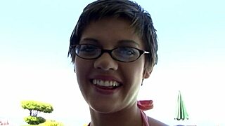 Hey teacher, check this schoolgirl's sloppy blowjob skills