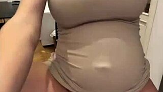 milf with milky tits sucks cock and spreads swollen pussy