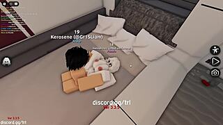 oh fuck yes i let that horny man pound and creampie me in roblox condo game