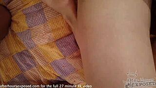 Hey, check these three girls scissoring with double dildos in lesbian orgy