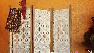 Blonde Milf Strips Lingerie Exposing Petite Outdoor Body